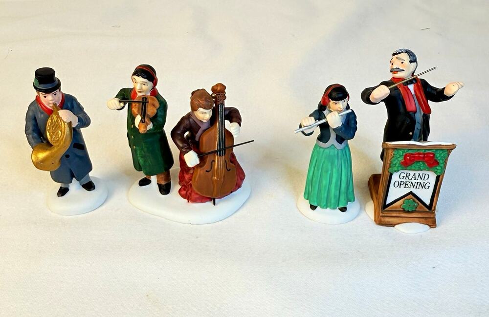 Department 56 Heritage Village Chamber Orchestra Porcelain Set of 4 Boxed